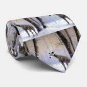 Italienischer Windhund lassen es Schnee Weihnachte Krawatte (Gerollt)