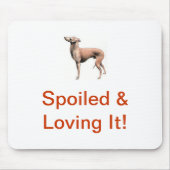 Italienischer Windhund Mousepad (Vorne)