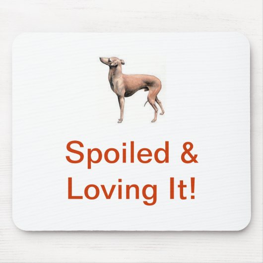 Italienischer Windhund Mousepad (Vorne)