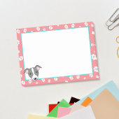 Italienischer Windhund Niedlicher Cartoon Paw Druc Post-it Klebezettel