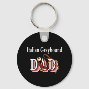 Italienischer Windhund Papa Schlüsselanhänger