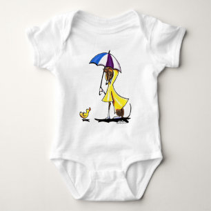 Italienischer Windhund-Regenmantel Baby Strampler