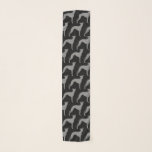 Italienischer Windhund-Silhouette-Muster Schal<br><div class="desc">Der Schal Iggy Liebhabers</div>