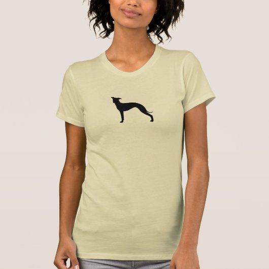 Italienischer Windhund-Silhouette T-Shirt (Vorderseite)