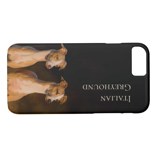 Italienischer Windhund-Telefon-Abdeckung Case-Mate iPhone Hülle (Rückseite (Horizontal))