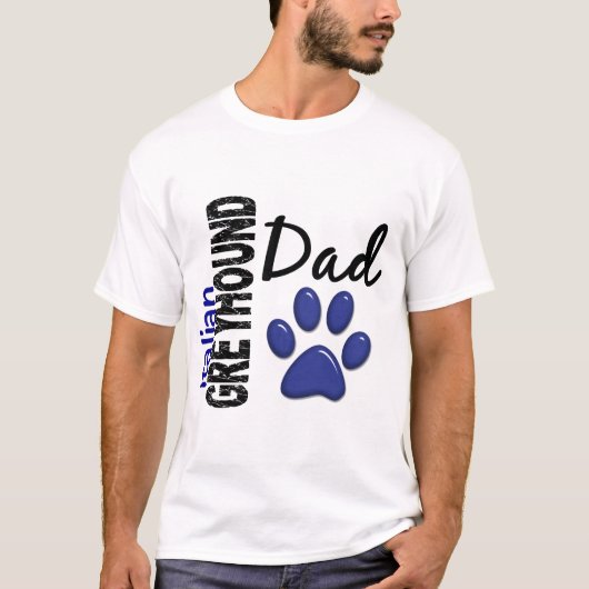 Italienischer Windhund-Vater 2 T-Shirt (Vorderseite)