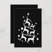 Italienischer Windhund-Weihnachtsbaumliebhaber RSVP Karte (Vorne/Hinten)