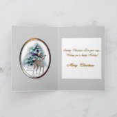 Italienischer Windhund-Weihnachtsgeschenke Feiertagskarte (Innenseite)