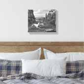 Italienischer Windhund Zeichnend Leinwanddruck (Insitu (Schlafzimmer))