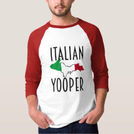 Italienischer Yooper Baseball-T - Shirt