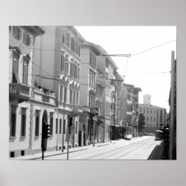 Italienischer Zug spürt Plakat auf