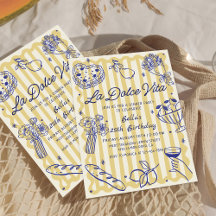 Italienisches Abendessen La Dolce Vita Einladung z