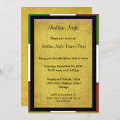 Italienisches Abendessen Party Einladung Größe 12x (Vorne/Hinten)