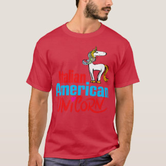 Italienisches amerikanisches Einhorn 3 T-Shirt