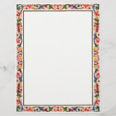 Italienisches Arabesque Floral Wedding Template (Vorderseite)