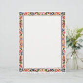 Italienisches Arabesque Floral Wedding Template (Stehend Vorderseite)