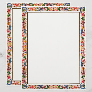 Italienisches Arabesque Floral Wedding Template