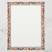 Italienisches Arabesque Floral Wedding Template (Rückseite)