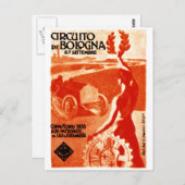 Italienisches Auto Racing 1908 Postkarte (Vorne/Hinten)