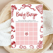 Italienisches Baby Bingo Baby Shower Game Einladung