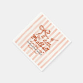 Italienisches Babyshower-Thema Serviette (Ecke)
