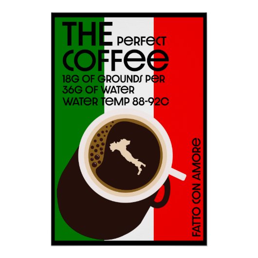 Italienisches Baristas Poster (Vorderseite)