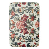 Italienisches Barock. Chic Blume und Blätter Badematte (Vorderseite Vertikal)