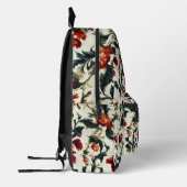 Italienisches Barock. Chic Blume und Blätter Bedruckter Rucksack (Links)
