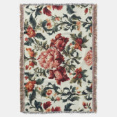 Italienisches Barock. Chic Blume und Blätter Decke (Vorderseite Vertikal)