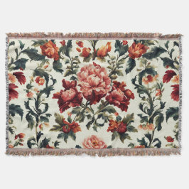 Italienisches Barock. Chic Blume und Blätter Decke
