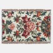 Italienisches Barock. Chic Blume und Blätter Decke (Vorderseite)