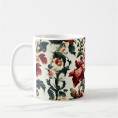 Italienisches Barock. Chic Blume und Blätter Kaffeetasse (Links)