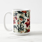 Italienisches Barock. Chic Blume und Blätter Kaffeetasse (Links)