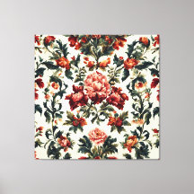 Italienisches Barock. Chic Blume und Blätter