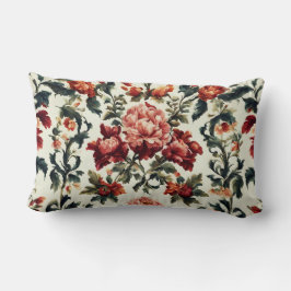 Italienisches Barock. Chic Blume und Blätter Lendenkissen