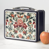 Italienisches Barock. Chic Blume und Blätter Metall Brotdose (Beispiel)