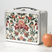 Italienisches Barock. Chic Blume und Blätter Metall Brotdose (Beispiel)