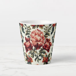 Italienisches Barock. Chic Blume und Blätter Milchtasse