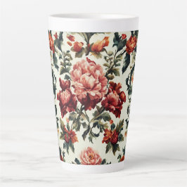 Italienisches Barock. Chic Blume und Blätter Milchtasse