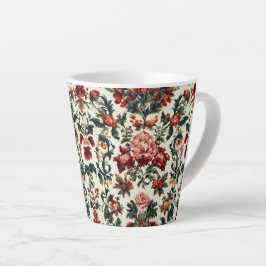 Italienisches Barock. Chic Blume und Blätter Milchtasse