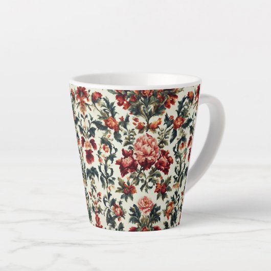 Italienisches Barock. Chic Blume und Blätter Milchtasse (Rechte Ecke)