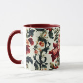 Italienisches Barock. Chic Blume und Blätter Tasse (Links)