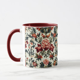 Italienisches Barock. Chic Blume und Blätter Tasse
