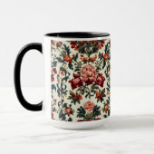 Italienisches Barock. Chic Blume und Blätter Tasse (Links)