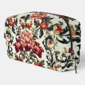 Italienisches Barock. Chic Blume und Blätter Waschbeutel (Rechte Ecke)