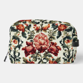 Italienisches Barock. Chic Blume und Blätter Waschbeutel