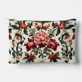 Italienisches Barock. Chic Blume und Blätter Zubehörtasche