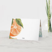 Italienisches Bauernhaus geklappt Dankeschön Karte (Rückseite)