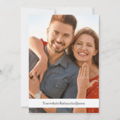 Italienisches Bauernhaus Hochzeit retten Datum Einladung (Rückseite)