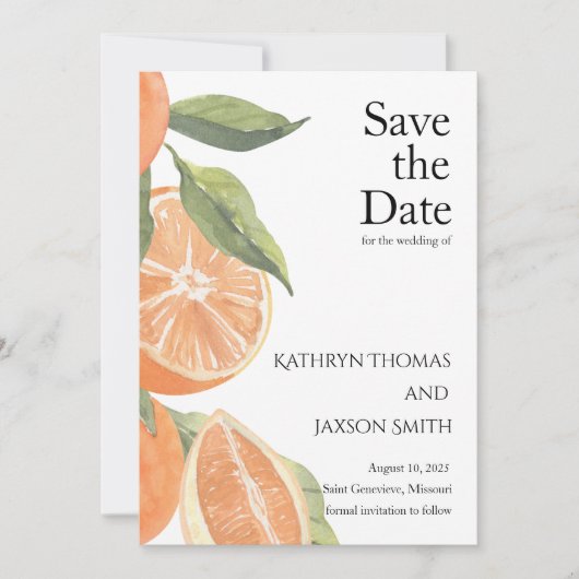 Italienisches Bauernhaus Hochzeit retten Datum Einladung (Vorderseite)